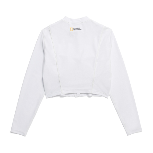 Женский укороченный рашгард на молнии N242WRG620 WHITE