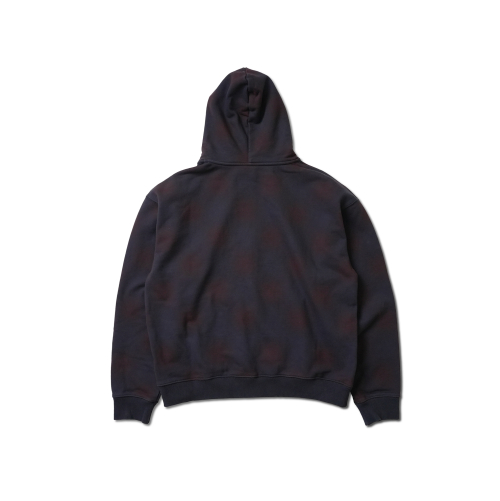 BLUR CHECK ZIP HOODIE