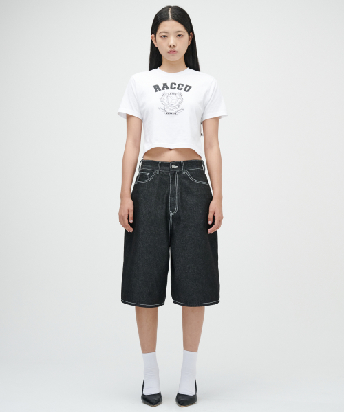 (Женские) Джинсовые бермуды 8/10 (Indigo Black)