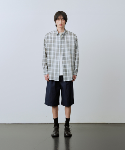 Shearer Summer Check Shirt [LE05 Gray] thumbnail 5