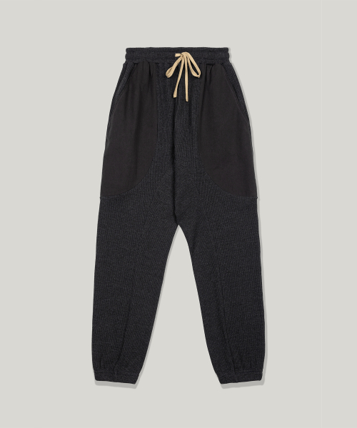 Round Panel Jogger Pants [CHARCOAL]