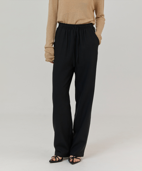 Linen resort pants (Black)
