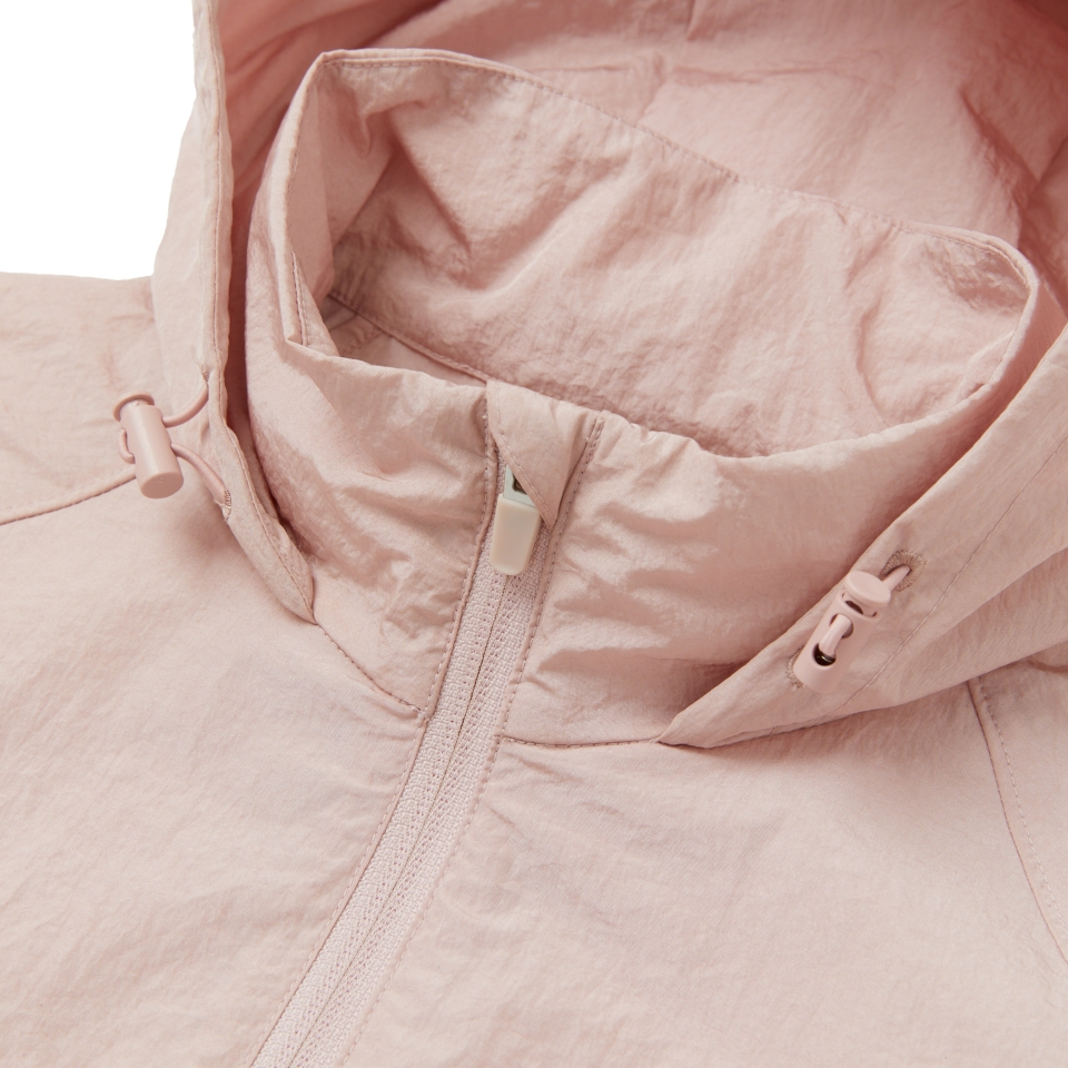 MUSINSA | NERDY Women's Sleeve Shirring Windbreaker Baby Pink