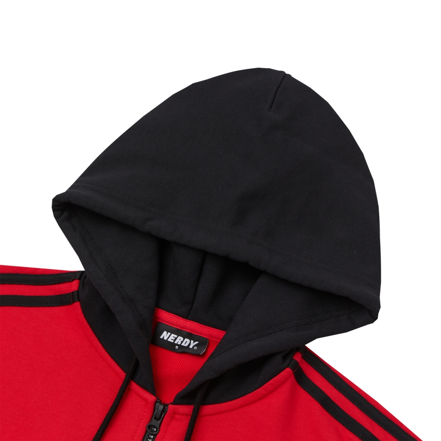 [ NERDY ]★韓国人気★NY COLOR BLOCK HOODIE ZIP-UP MUSINSA公式 | NERDY NY Color Block Hoodie Zip Up Red