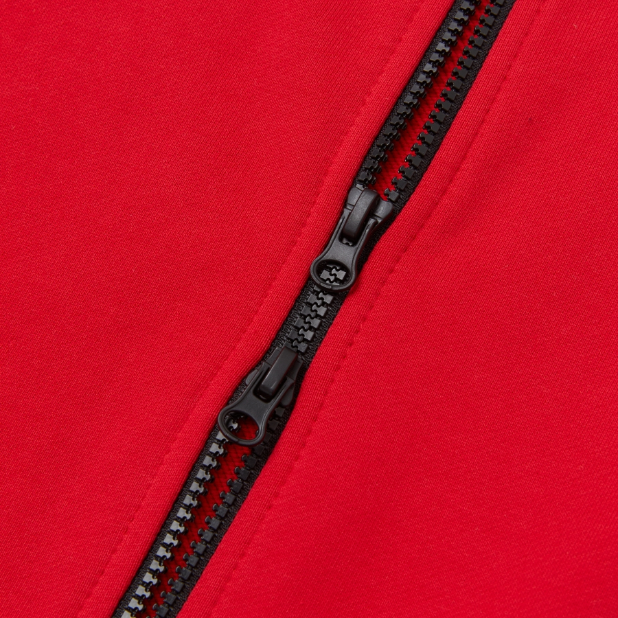 MUSINSA | NERDY NY Color Block Hoodie Zip Up Red