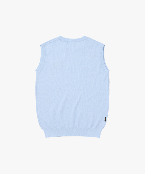 MCC W MIGO EMBROIDERY VEST-LIGHT BLUE