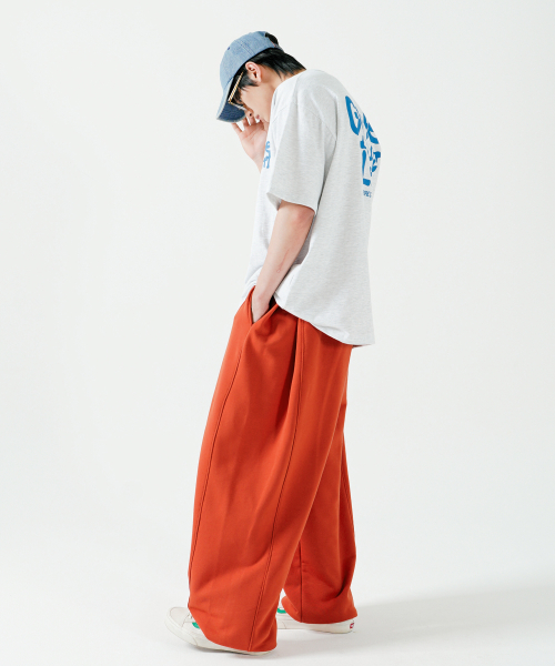Спортивные брюки Cyba с защипами Red Orange ISLP9150