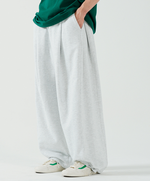Спортивные брюки Saiba с защипами White Oatmeal ISLP9150