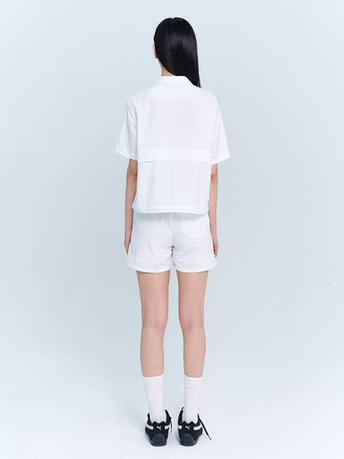Анорак унисекс Mono Cherry на молнии White