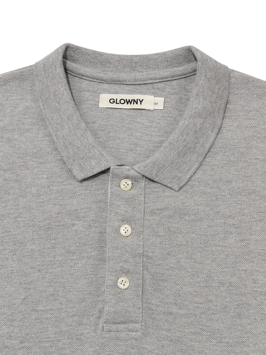 MUSINSA公式 | GLOWNY HERITAGE POLO DRESS (MELANGE GRAY)