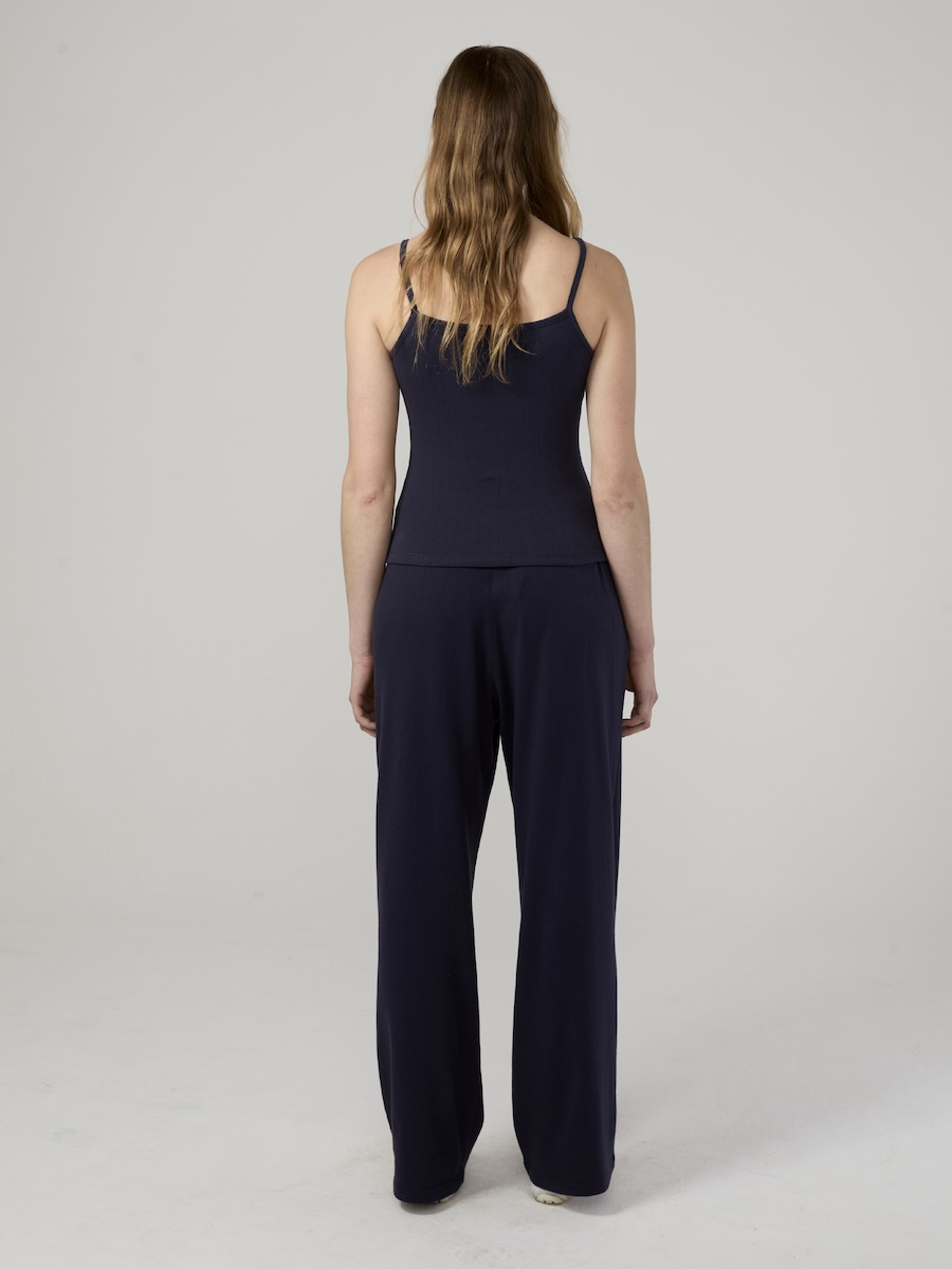 MUSINSA | GLOWNY PROVINCE EYELET PANTS (NAVY)