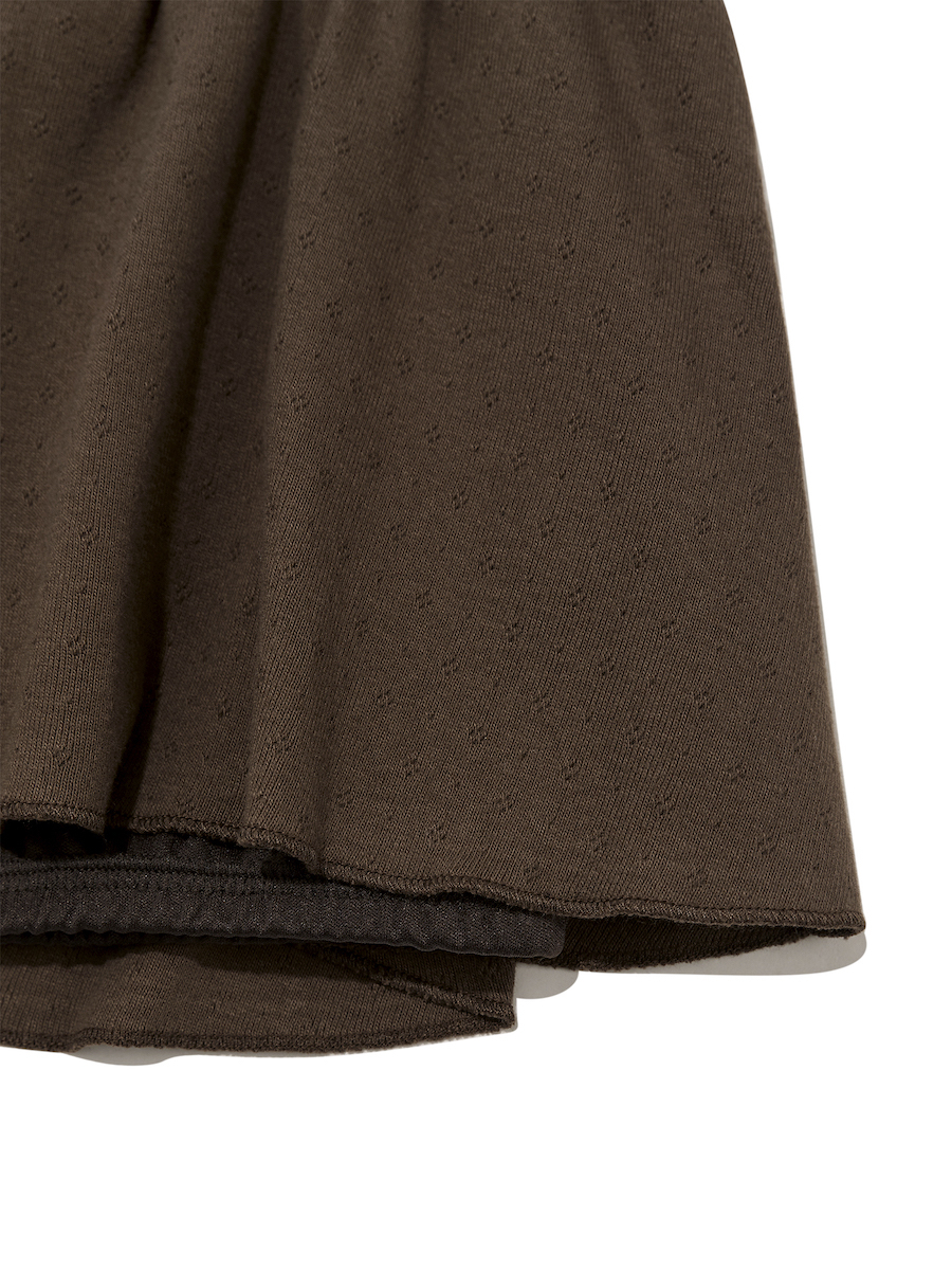 ◆GLOWNY◆ PROVINCE EYELET SHORTS CHOCOLATE GY24BSH001BR ☆ GLOWNY☆ PROVINCE EYELET SHORTS CHOCOLATE GY24BSH001BR