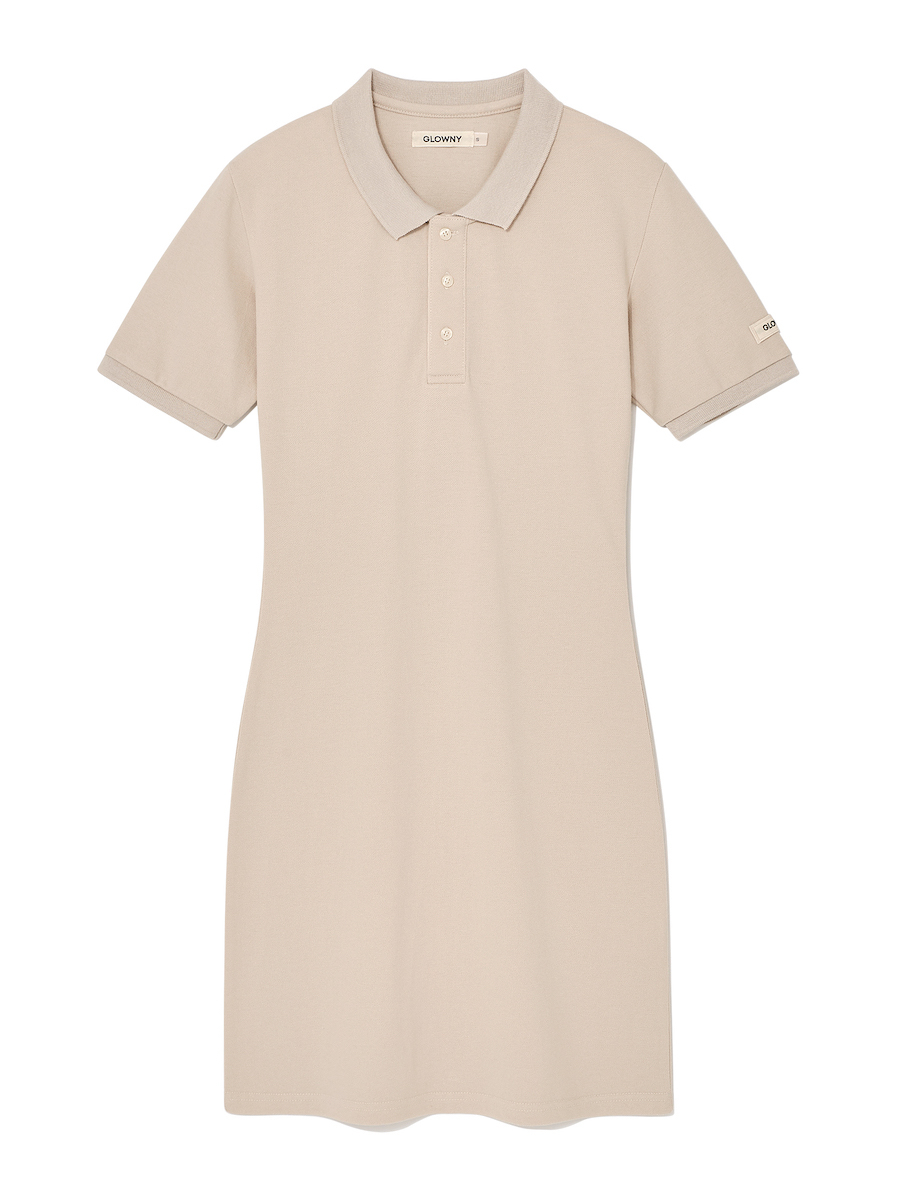 MUSINSA | GLOWNY HERITAGE POLO DRESS (ECRU)