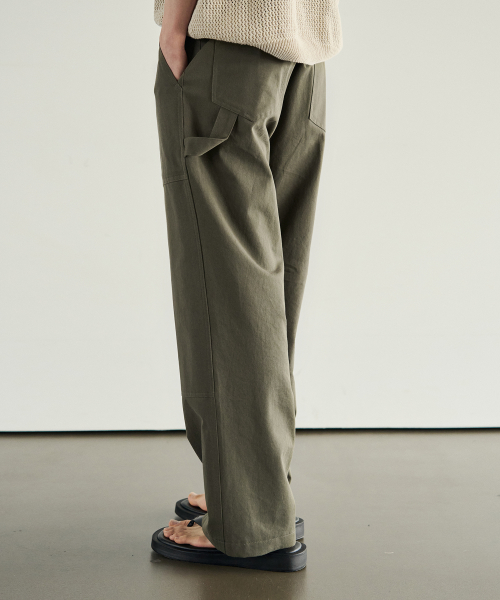 Рабочие брюки карго с двойными наколенниками [KHAKI]