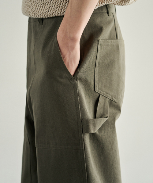 Рабочие брюки карго с двойными наколенниками [KHAKI]