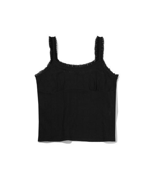 Lace Punching Sleeveless (black)