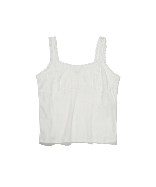 Lace Punching Sleeveless (white)