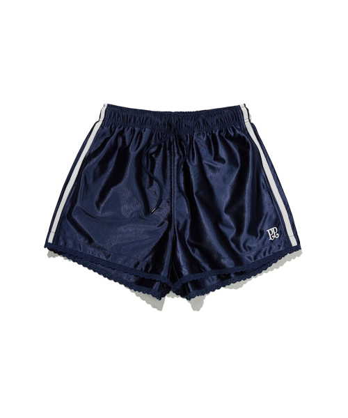 Lace Trimming Jersey Shorts (navy)