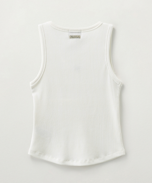(W) Асимметричный многослойный топ без рукавов Pure White