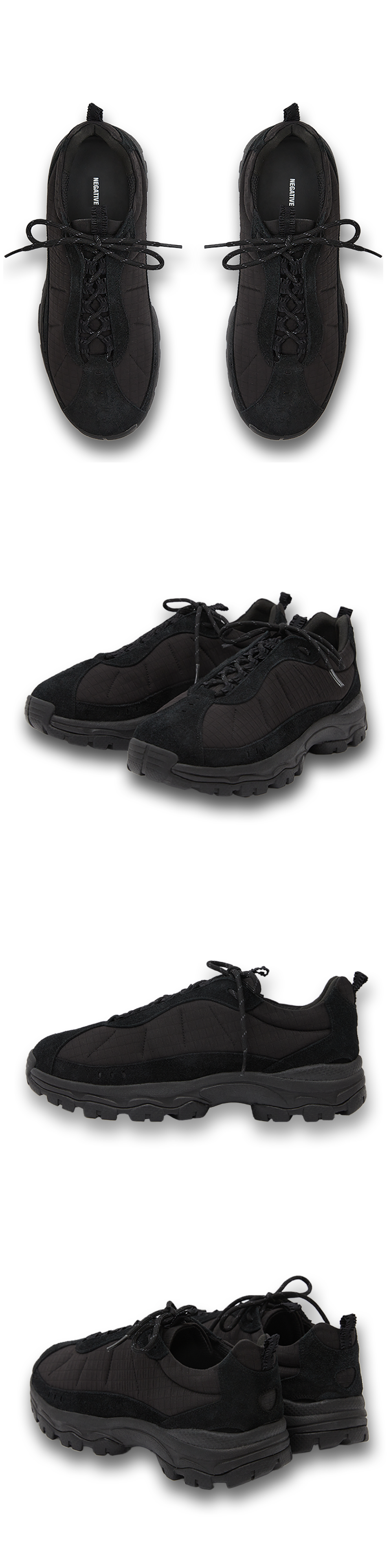 네거티브쓰리(NEGATIVE THREE) Chubby Board Sneakers BLACK