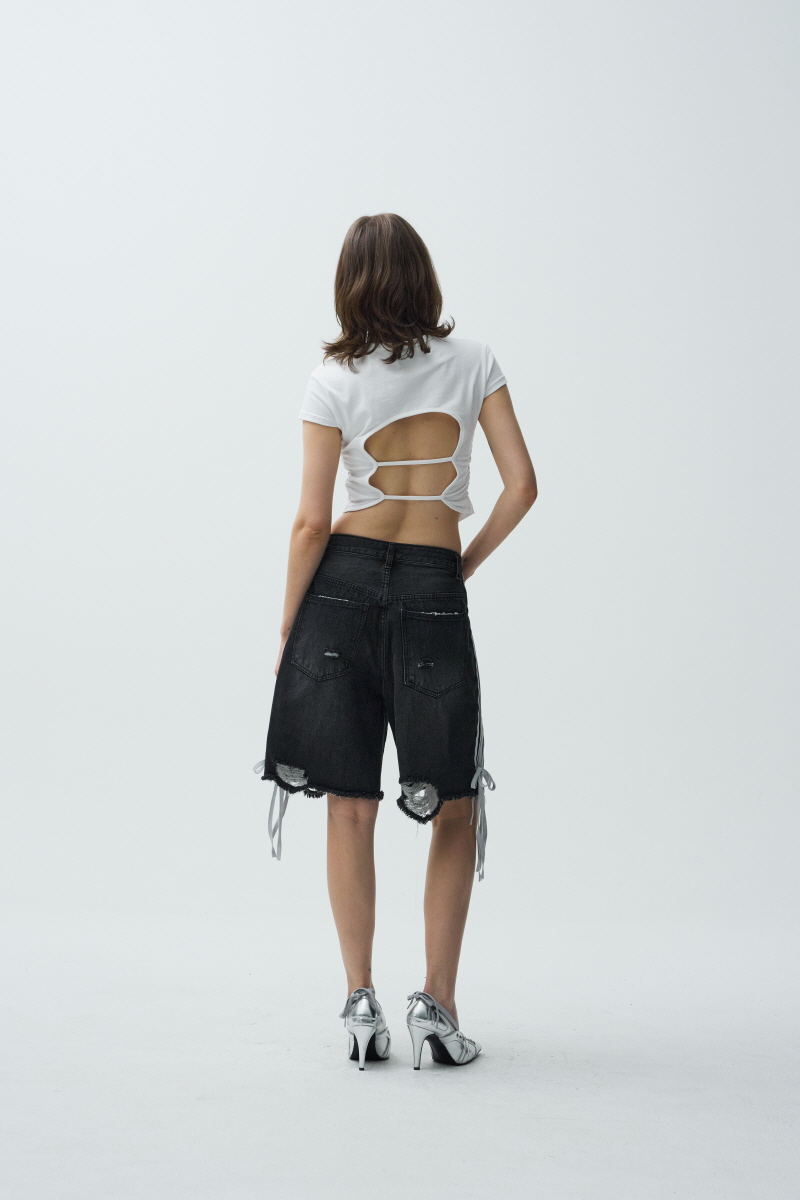 MUSINSA | MIDNIGHT MOVE 7 line denim pants (black)