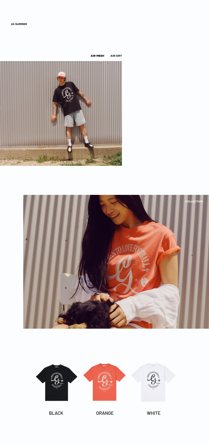 FC G LOGO AIR MESH TEE (3 COLORS) - 감도 깊은 취향 셀렉트샵 29CM