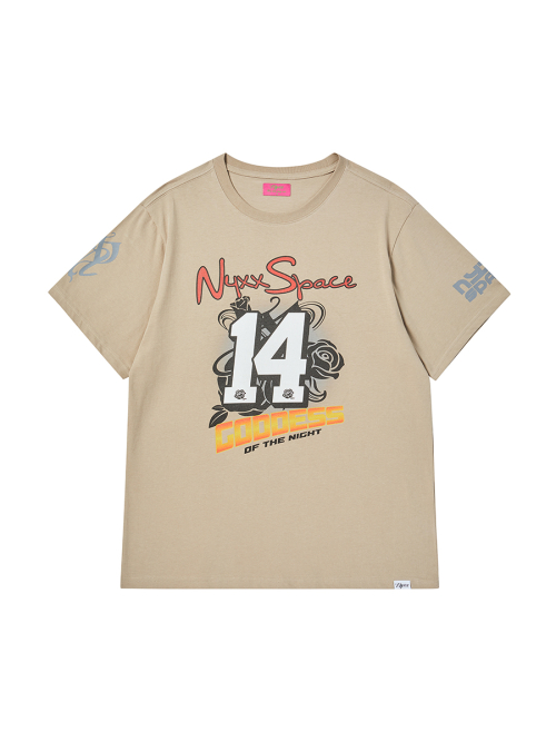 NIGHT FOG ROSE TEE BEIGE