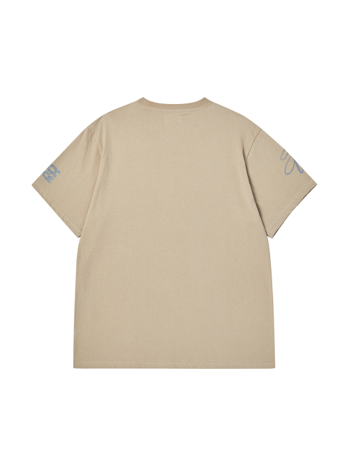 NIGHT FOG ROSE TEE BEIGE