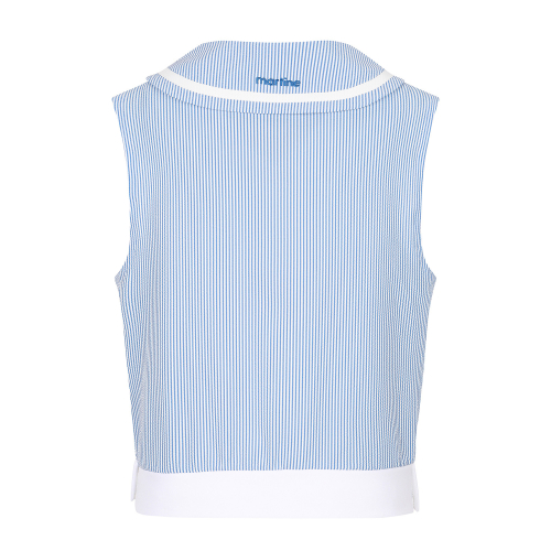 Seersucker Woven Vest_Blue