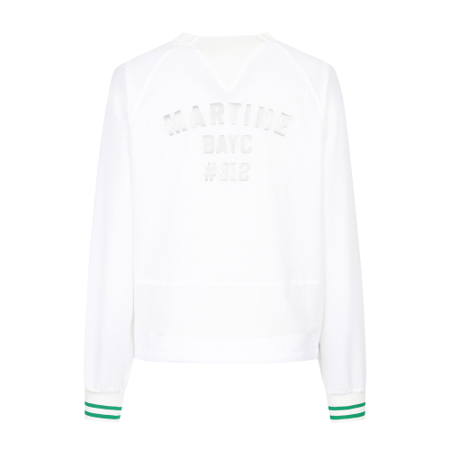 Stretch Round Neck Anorak_White