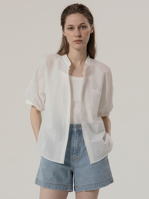 Блузка Henley цвета Ivory от Eto