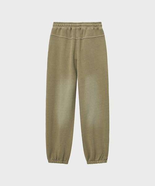 Широкие спортивные штаны с эффектом выгорания (Beige)