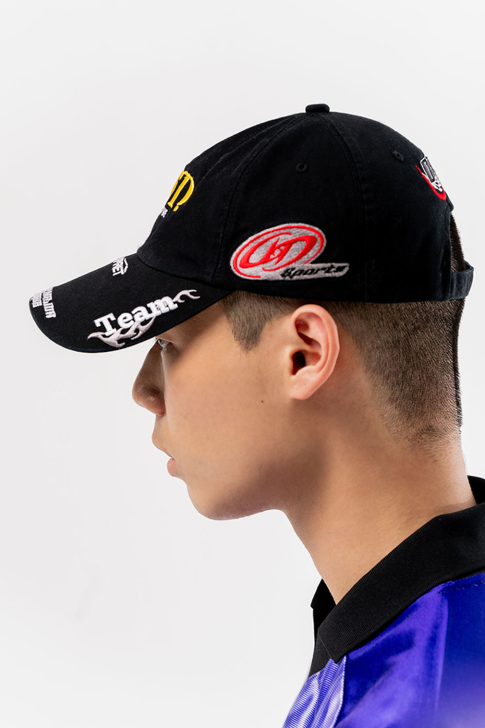 MUSINSA | DUCKDIVE Racing Symbol Cap Black