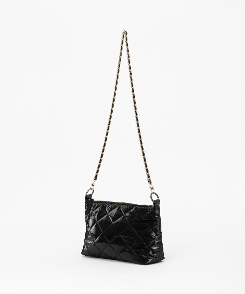 3Way Big tie quilting chain shoulder bag