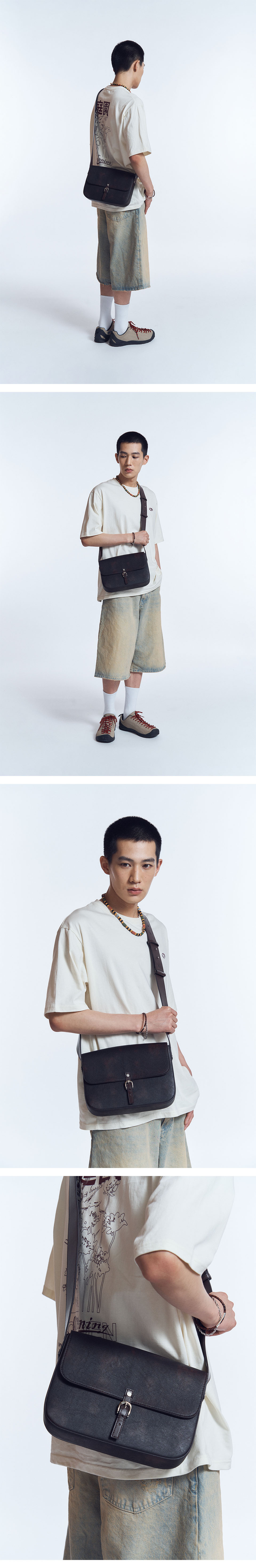 MUSINSA | DOFFJASON Vintage Small Mailbag D.BROWN