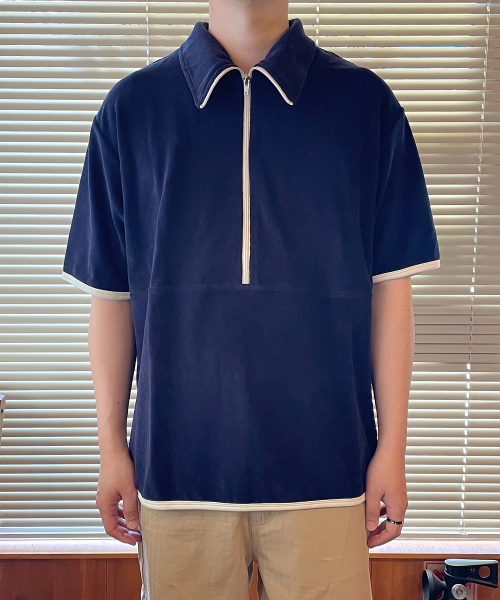 Махровый анорак Terry s/s Half Zip (Navy)