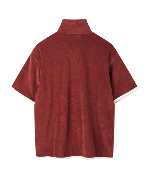 Махровый анорак Terry s/s Half Zip (Wine)