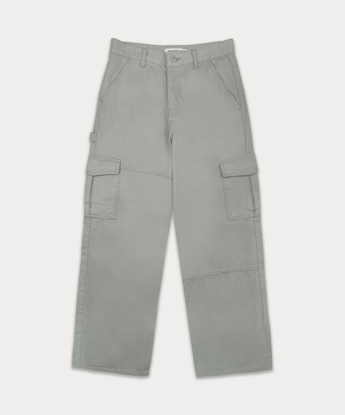 Carpenter Line Cargo Pants - Khaki Grey