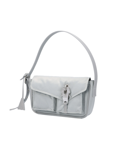 Raven Oblique Mini Bag / Silver