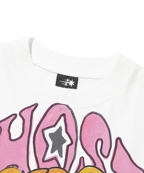 [X SOULPUSSSY CAT]GHOSTSOULGIRL GYARU BIG BIG TEE_WHITE(NG2FMUT510A)