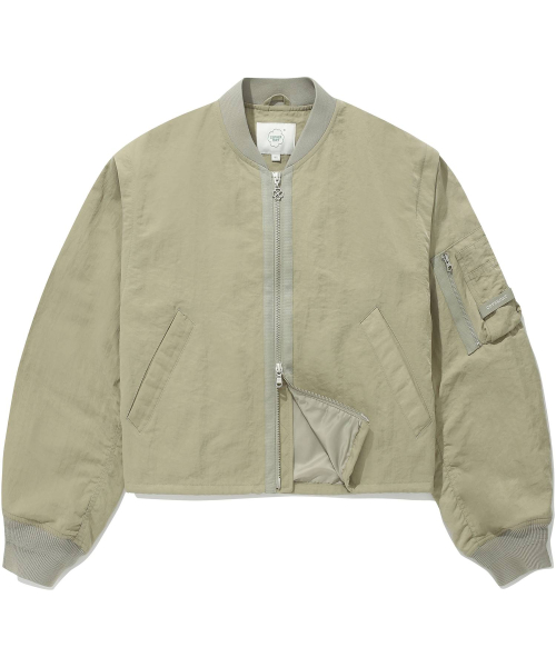 Женский бомбер MA-1 со съемными деталями Light Khaki
