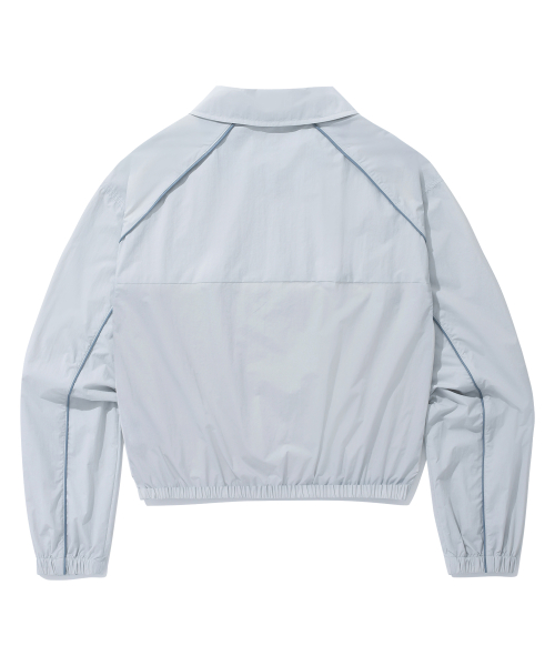 Женский анорак с вырезами и кантом Light Gray
