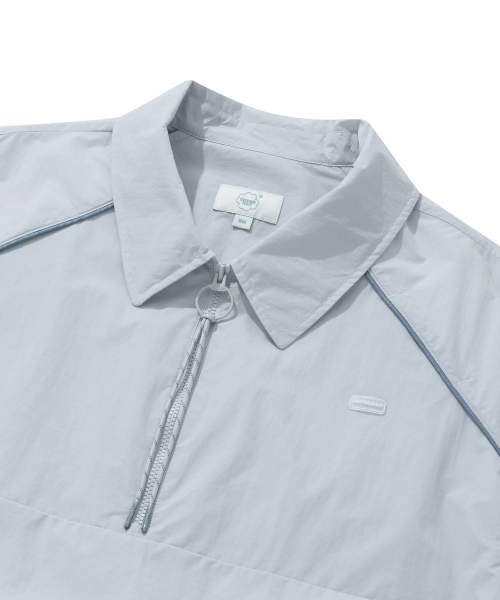 Женский анорак с вырезами и кантом Light Gray