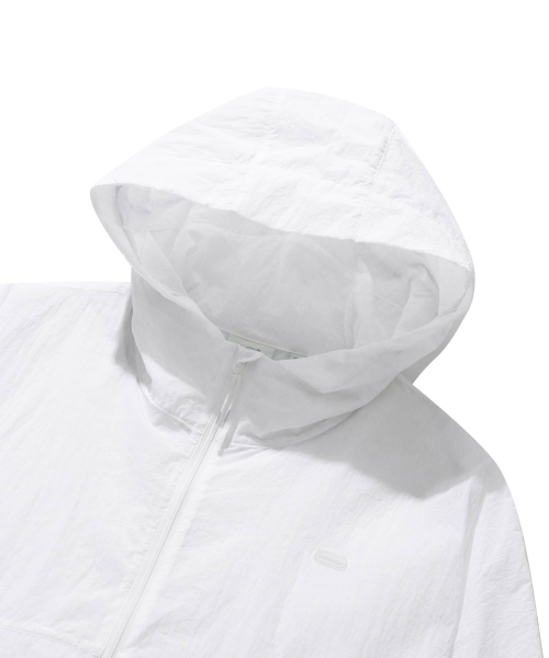 Женская прозрачная нейлоновая складная ветровка White
