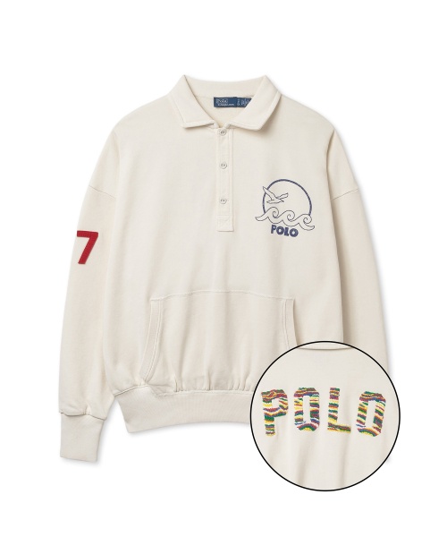 Пуловер W Logo French Terry - Natural