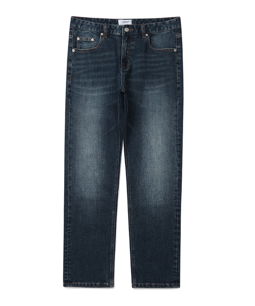 Укороченные прямые джинсы (Medium Blue)