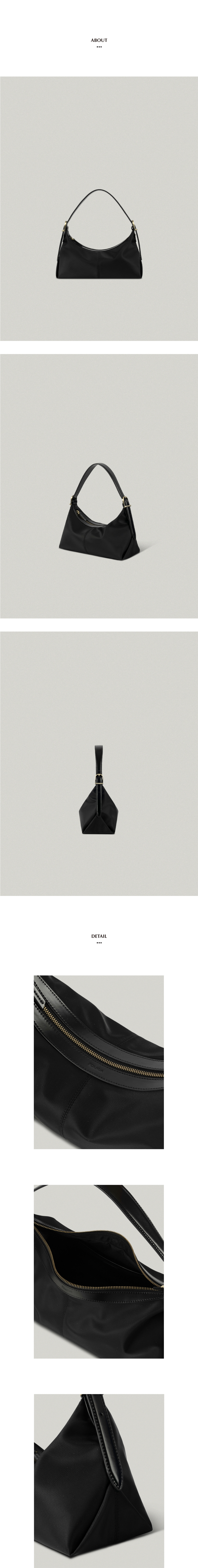 MUSINSA | FOLNUA MINI BATEAU BAG [BLACK - NYLON]