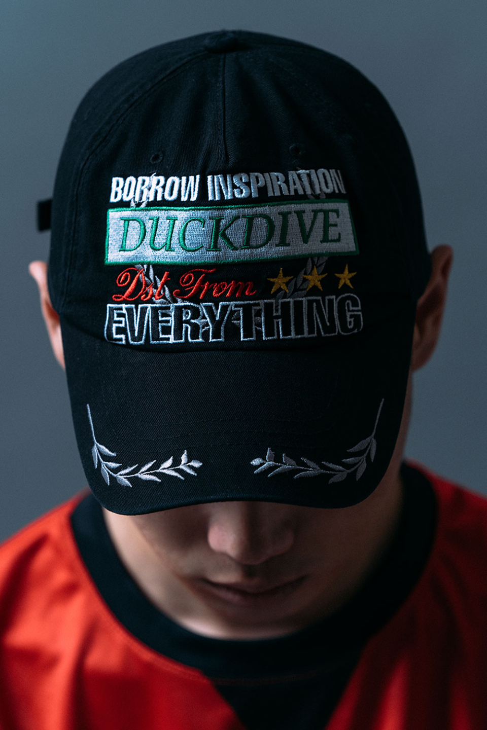 MUSINSA公式 | DUCKDIVE laurel graphic cap black