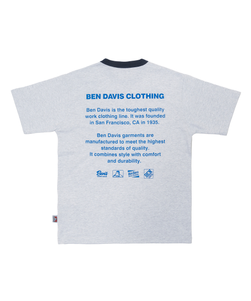 WHITE LABEL BBQ RINGER TEE OATMEAL