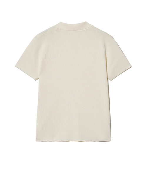 Вязаное поло 85-VIVAJ023 с боковой сборкой, 4 colors